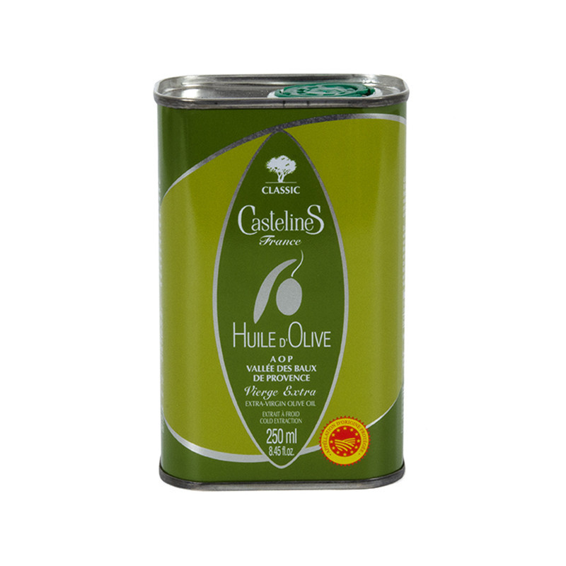 Huile d'Olive Classic AOP Vallée des Baux de Provence Vierge Extra Castelas