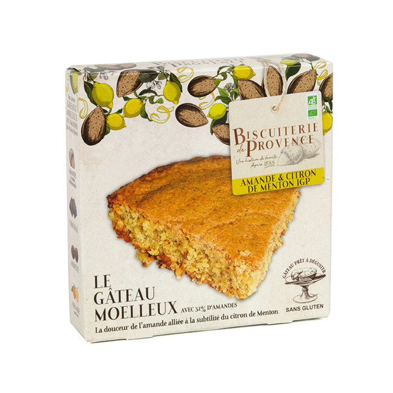 Gâteau Moelleux Amande & Citron de Menton IGP