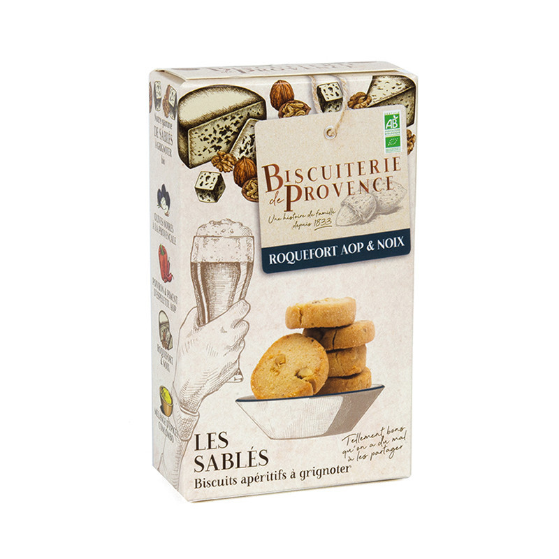 Sablés BIO Roquefort AOP & Noix